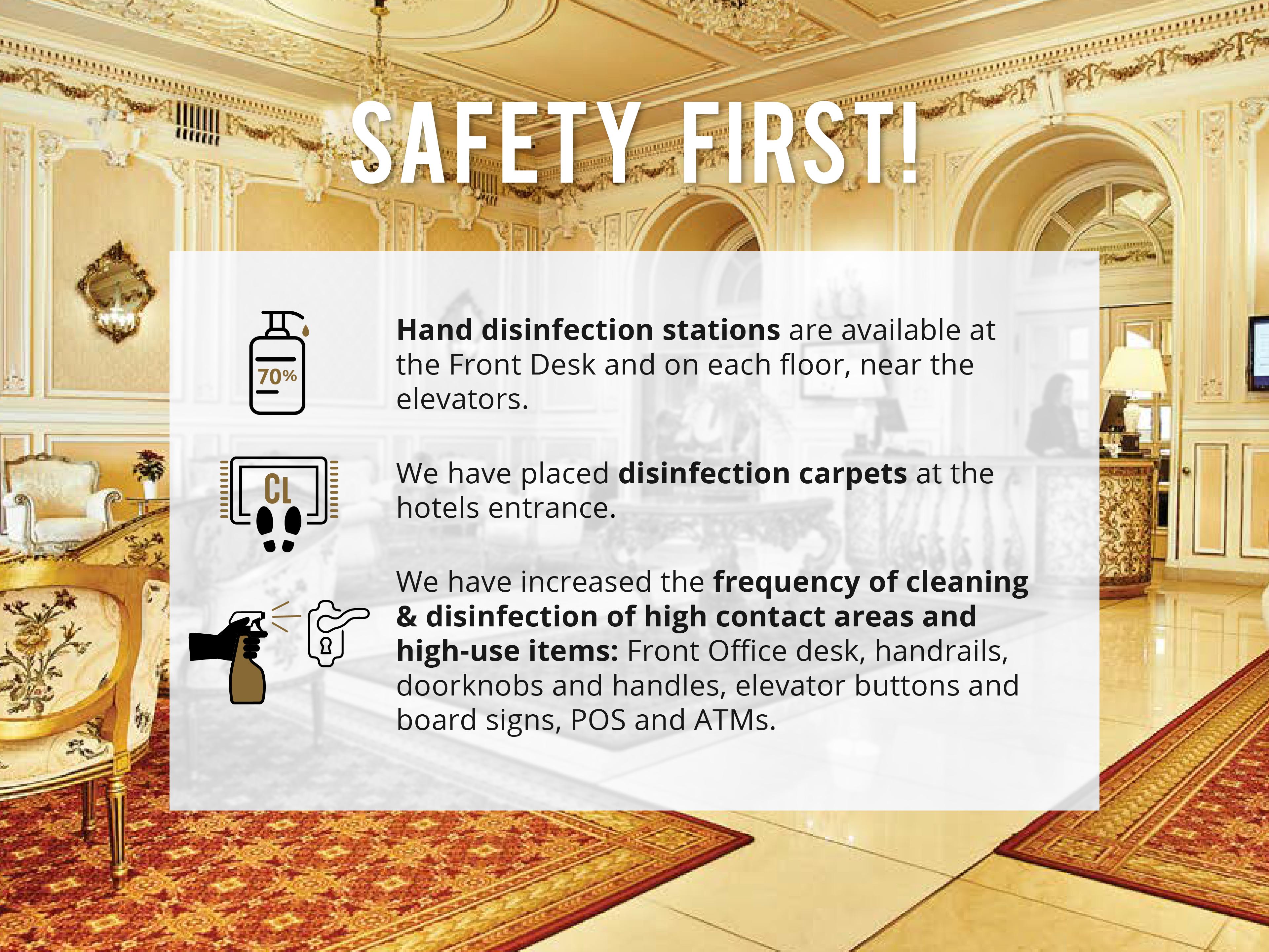 Grand Hotel Continental Bucuresti Exterior foto Safety First